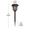 Merrick Lane All-Weather Tulip Design LED Solar Lights, Outdoor Solar Powered Lights for Pathway, Garden, & Yard - Set of 8
